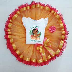 Tropical Princess Dress, Hawaiian Style Tutu Costume for Toddler, Little Girl Party Outfit, Beach Wedding Flower Girl Dress, Custom T-shirt