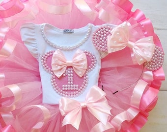 Vestido para primer cumpleaños, disfraz de Smash Cake, disfraz de tutú rosa para cumpleaños, disfraz de cumpleaños, disfraz de tutú para primer cumpleaños, vestido de desfile infantil