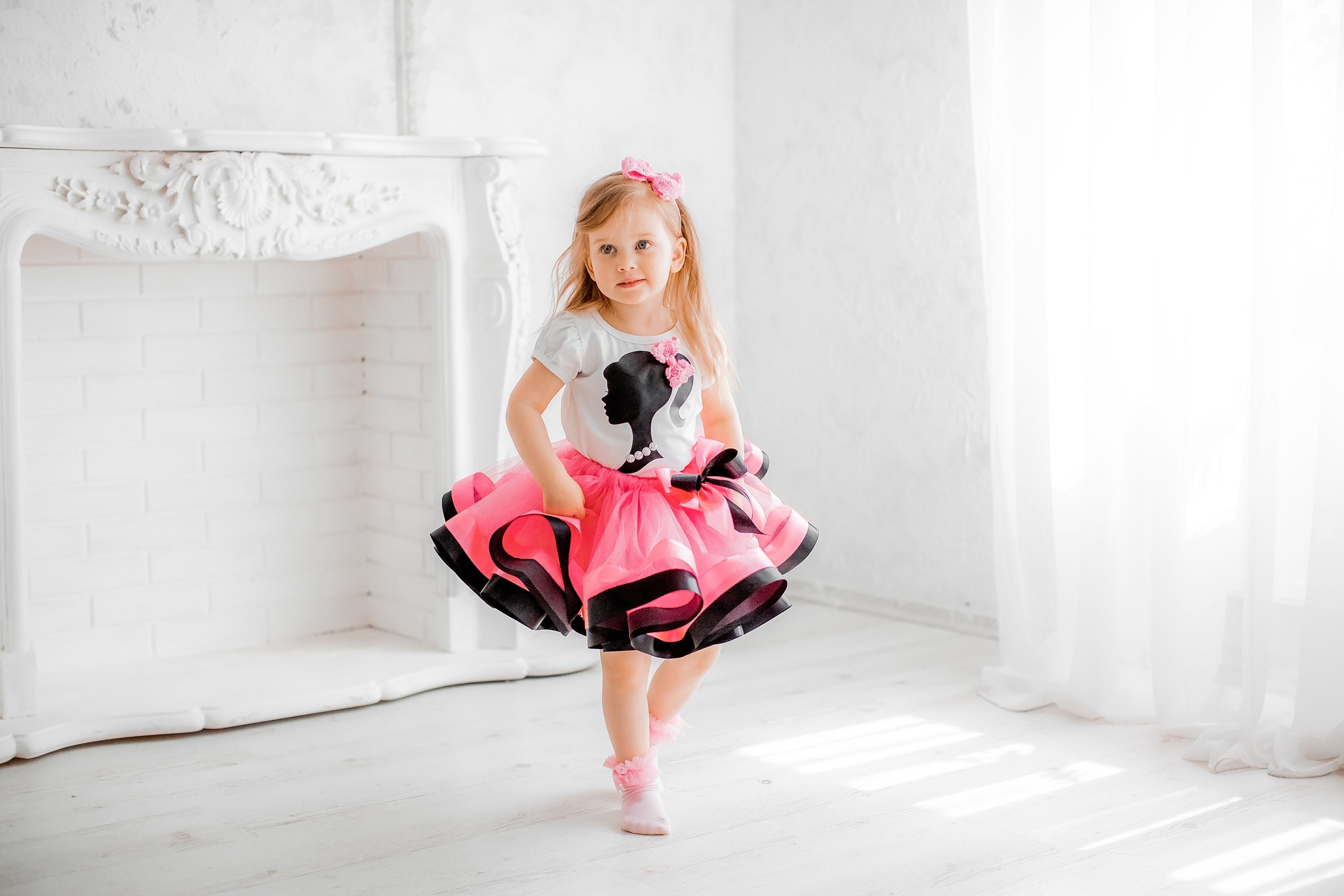 Third birthday Barbie theme three year old baby girls tutu | Etsy