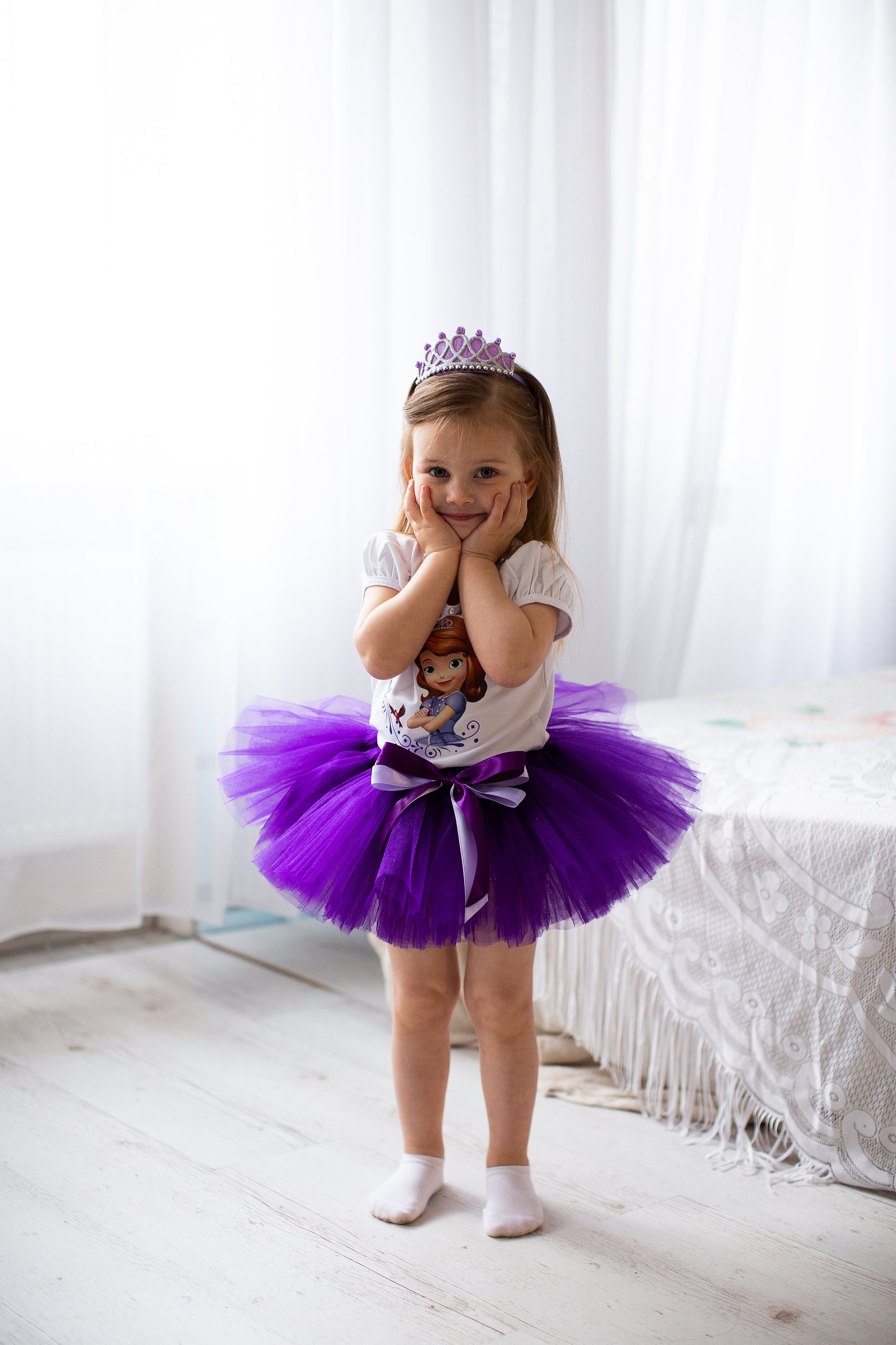 Sofia the First tutu set,2 DESIGNS, First Birthday , Princess Sofia  birthday outfit…