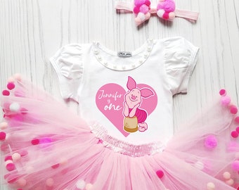 Personalized T-Shirt, Infant Tulle Pompom Skirt, Set T-Shirt Girls, Birthday Outfit, First Cake Smash Tutu, Custom Tutu with t-shirt