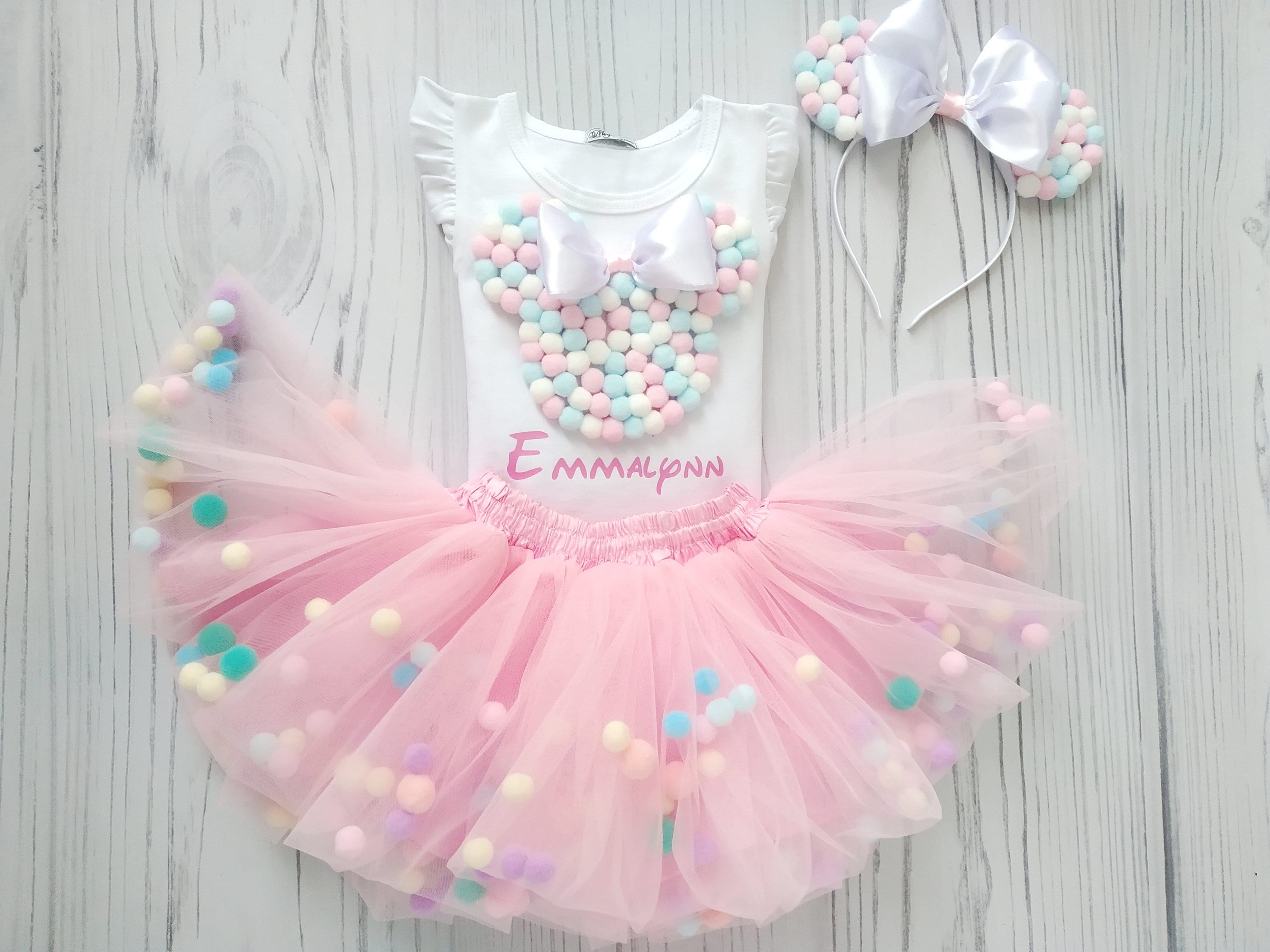 Minnie mouse pom pom dress online