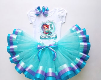 Toddler Tutu Dress Baby Girl, First Birthday Outfit Set, Personalized Holiday Dress, Baby Party Clothes, Ribbon Trim Tutu, Custom Girls Tutu
