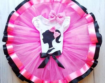 Rosa Prinzessin Tutu Outfit, 1. Geburtstag Kleid, Baby Girl Tüllrock, Custom Cake Smash Tutu Set für Kleinkinder