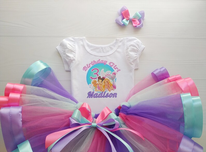 Birthday outfit Barbie Mermaid Personalized T-shirt for ...