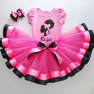 Birthday Girl Dress, Tulle Skirt with T-shirt, Pink Princess Dress for Baby Girl, Cute Tutu Dress, Toddler Party Costume, Daughter Gift Idea