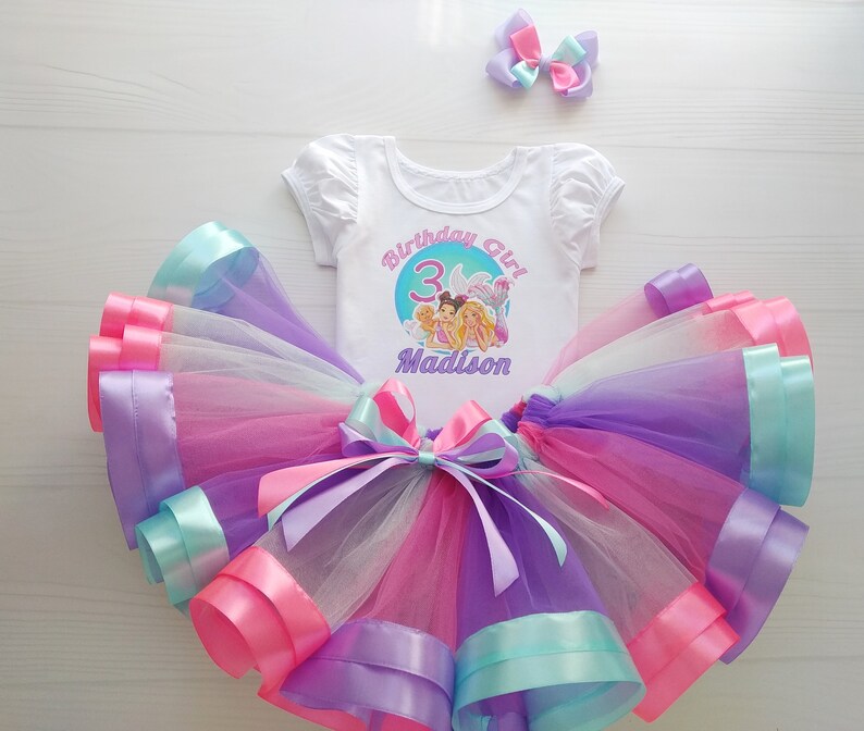 Birthday outfit Barbie Mermaid Personalized T-shirt for ...