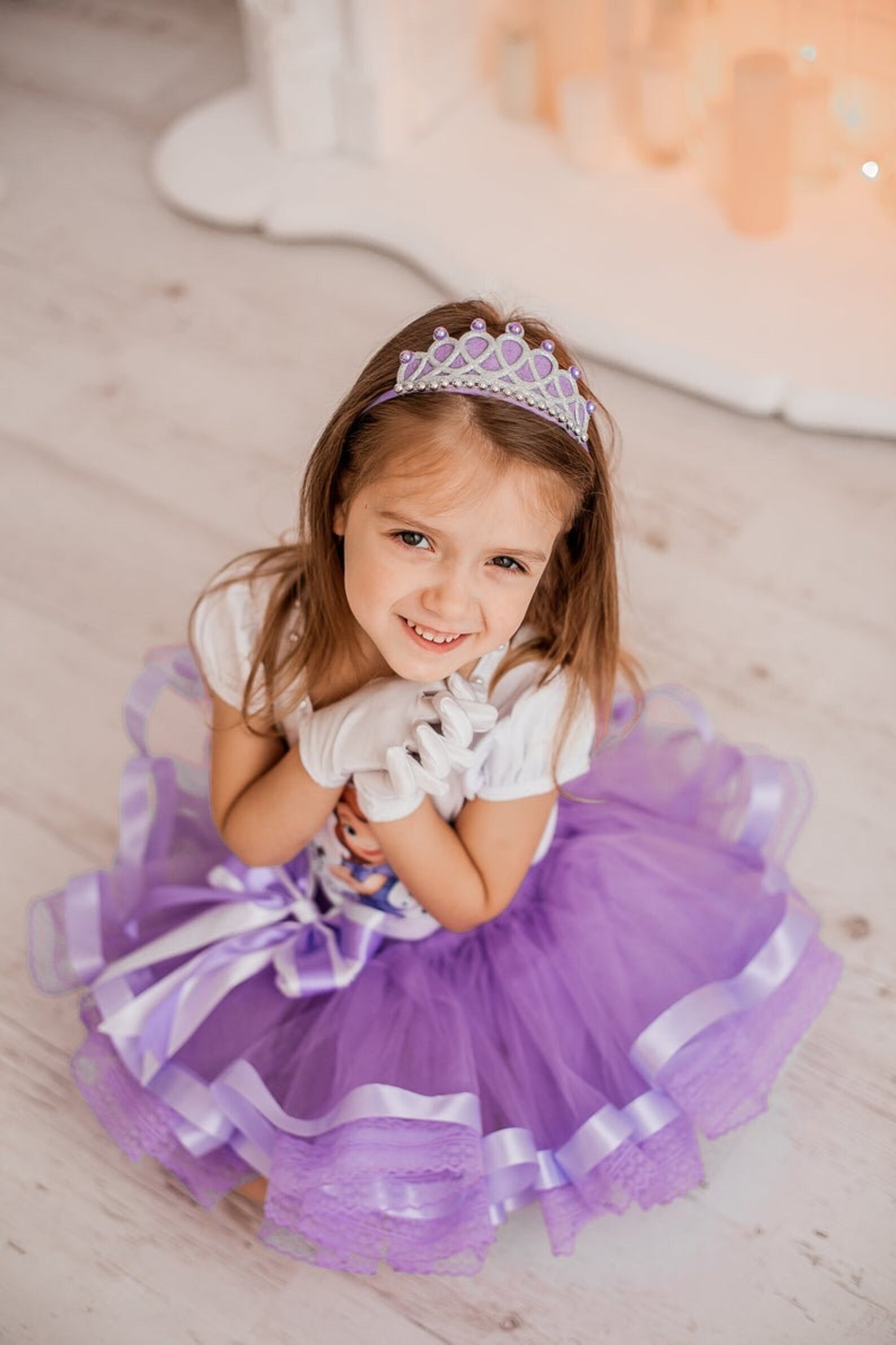 Purple Dress for Baby Gift for Daughte Birthday Party Design Etsy