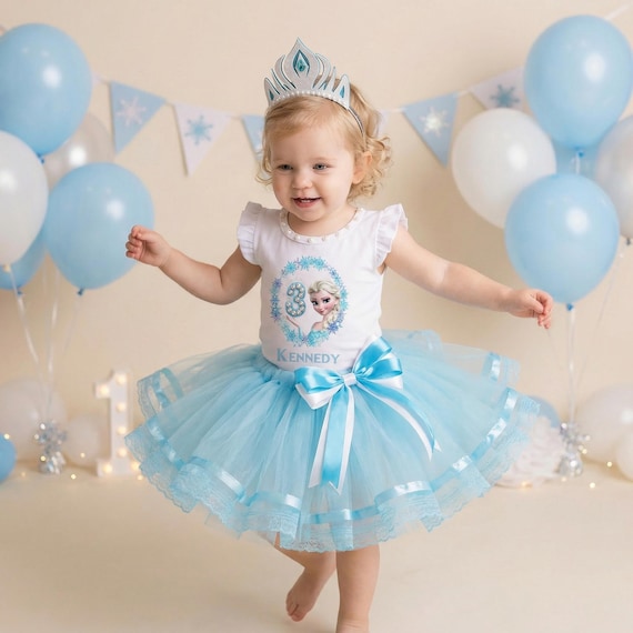 2nd birthday tutu dress Bisera Luxury Couture Birthday Girl Dress