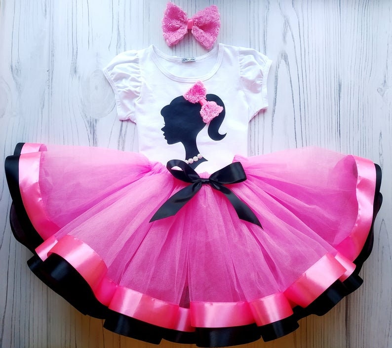 Falda de tutú rosa para bebé, disfraz de fiesta de cumpleaños para niña,  accesorios para fotos