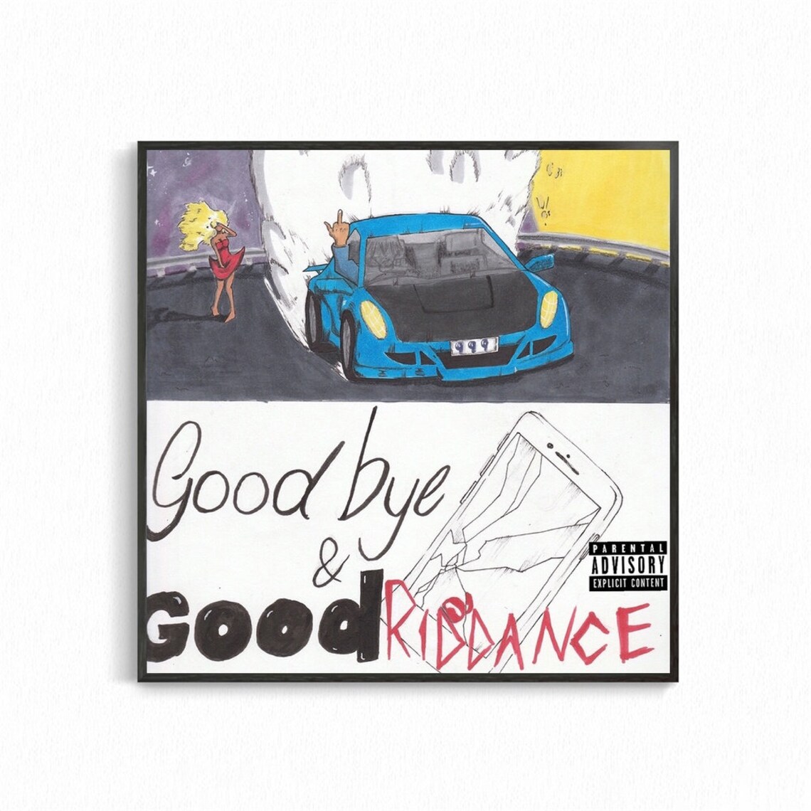 Goodbye and Good Riddance Poster Album Cover Canvas Painting Etsy