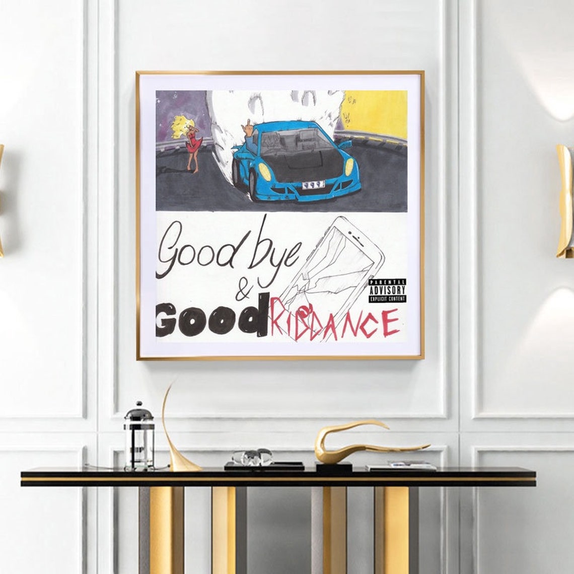 Goodbye and Good Riddance Poster Album Cover Canvas Painting Etsy