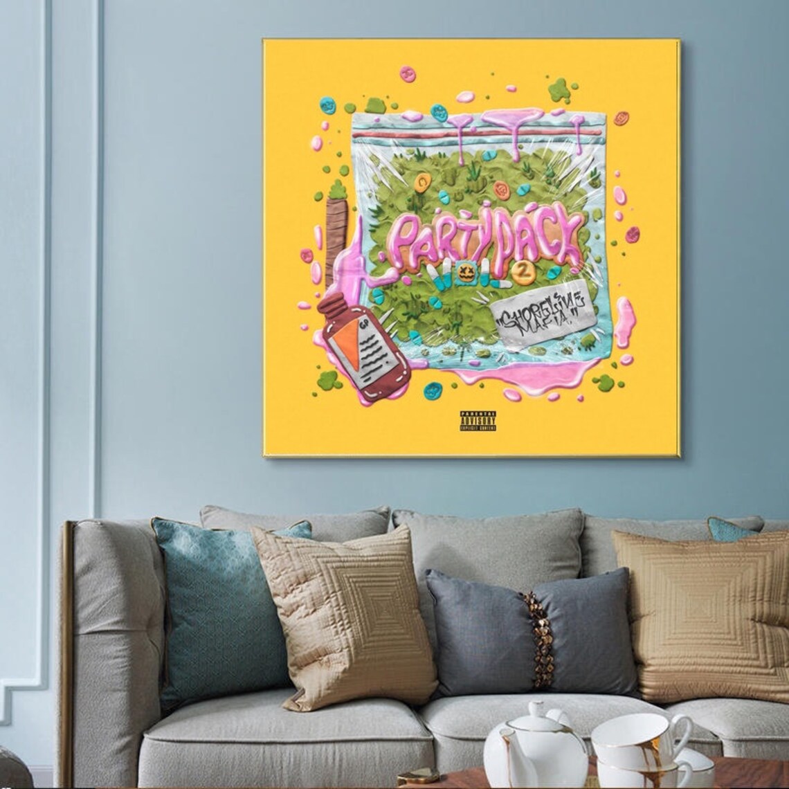 Shoreline Mafia Party Pack Vol 2 2020 Album Cover Canvas Etsy