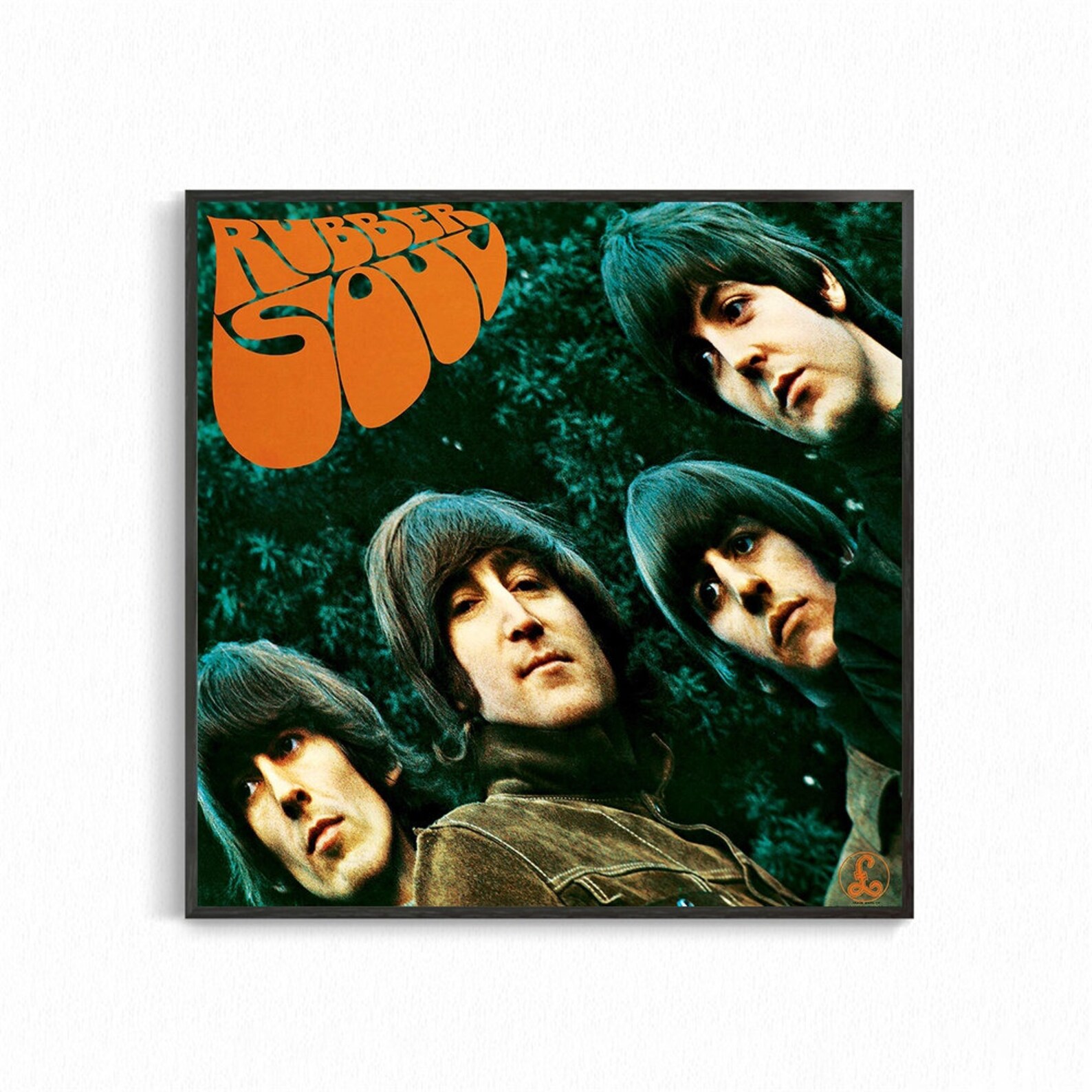Rubber Soul Poster Album Cover Canvas Painting Art No Frame Etsy