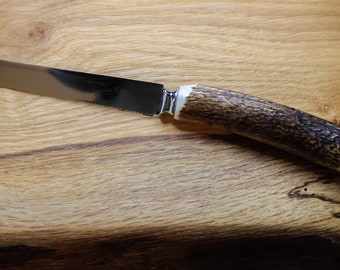 Kaasmes met hertengeweihandvat