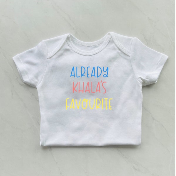 Bereits Khala es, Mamu es, Phupo es, Chacha es Lieblings | baby | Baby Onesies | Neue Baby Geschenke | Onkel Tante