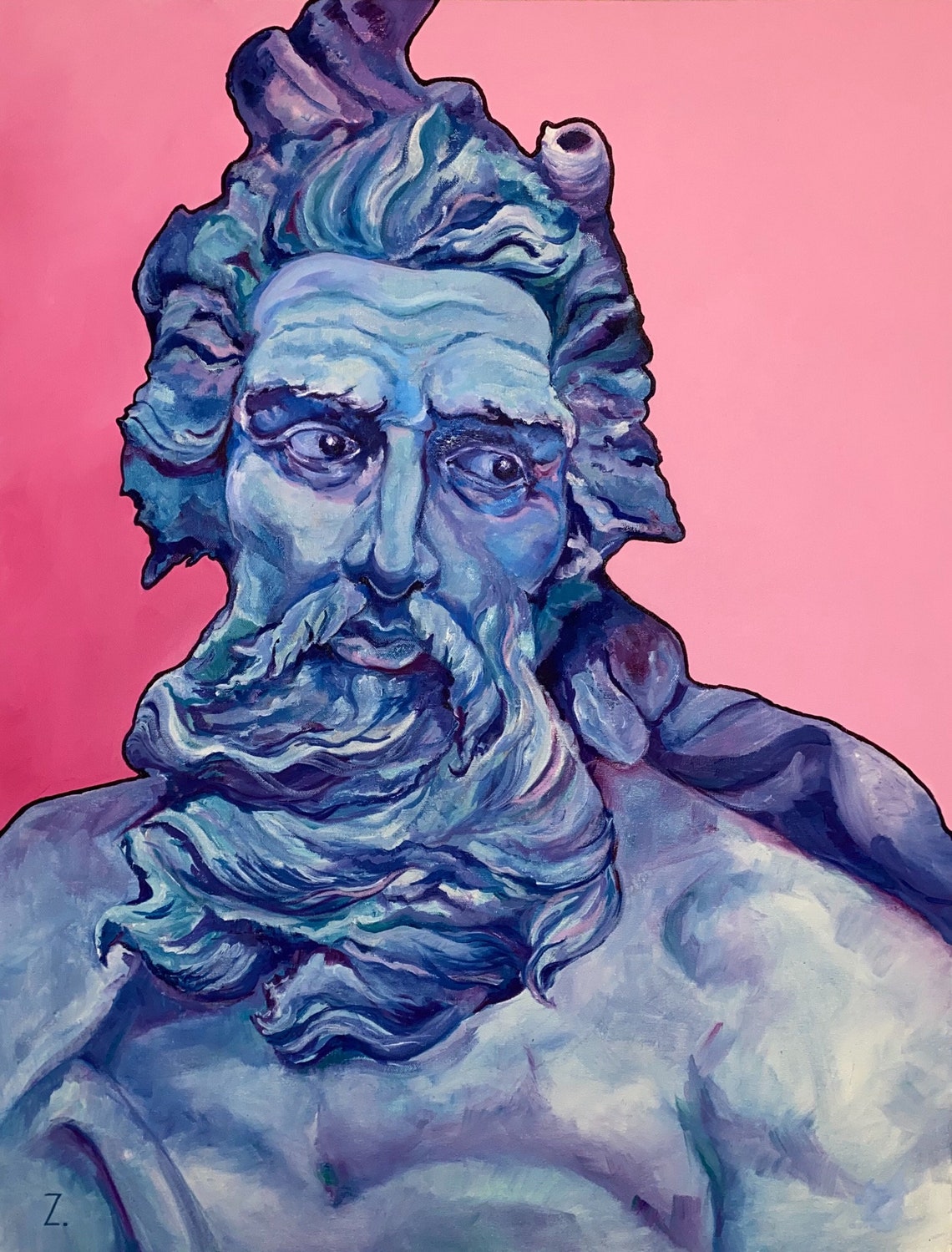 Greek Gods Large Modern Oil Painting Original Modern Oil Etsy