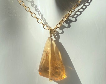 citrine necklace