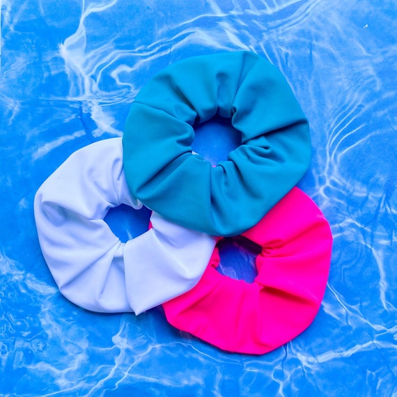 Swim Scrunchies Set of 3 Swim Hair Accessories Mommy and Etsy