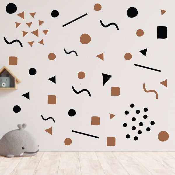 Geometric Wall Decal Etsy