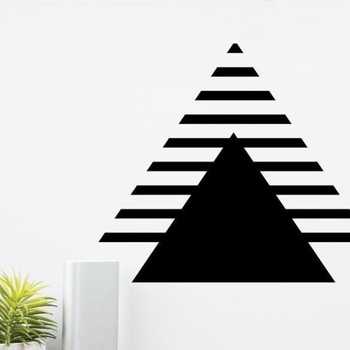 Triangle Wall Decals Boho Wall Decals Wall Decor Geometric Etsy
