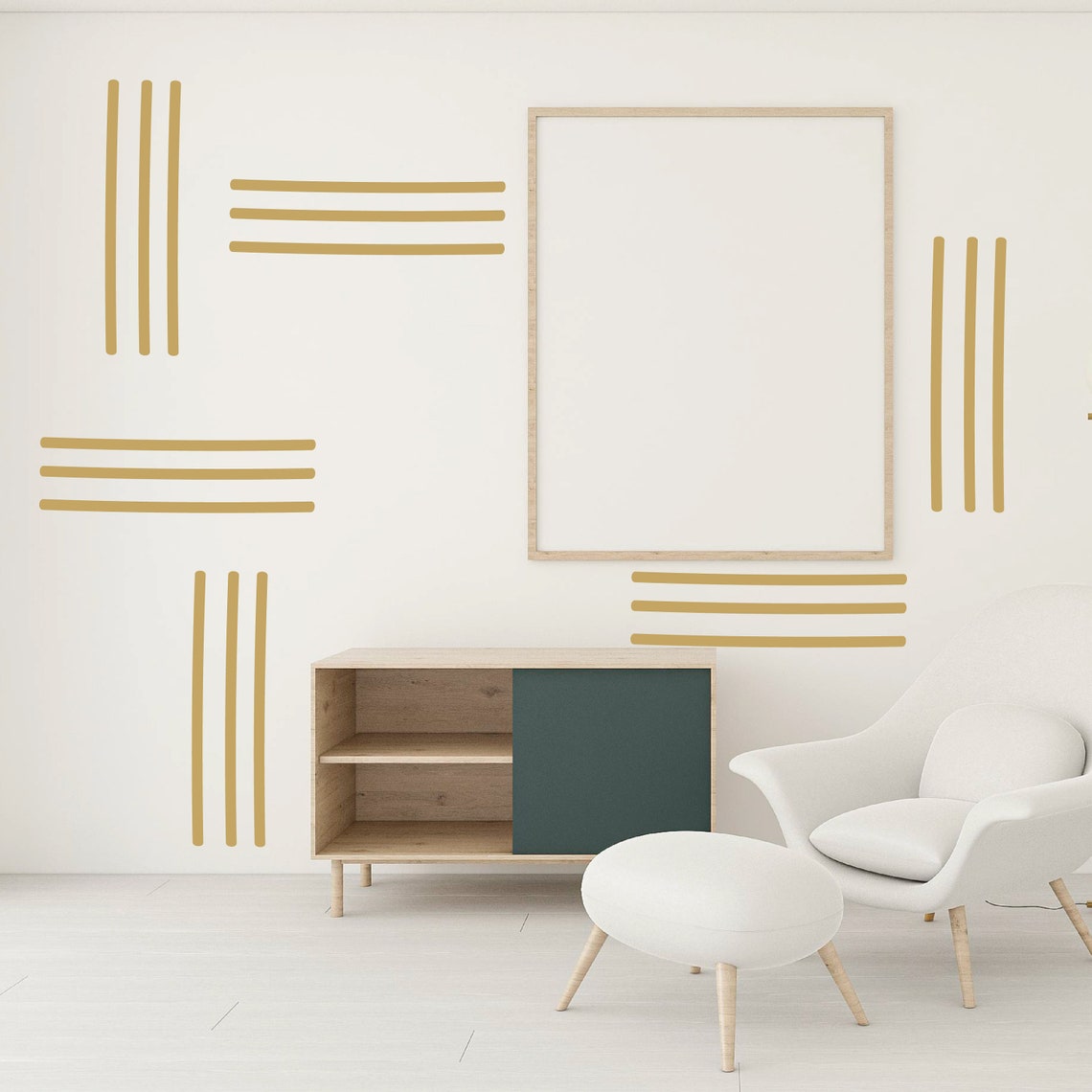 Line Wall Decals Abstract Wall Stickers Boho Nursery Decor Etsy