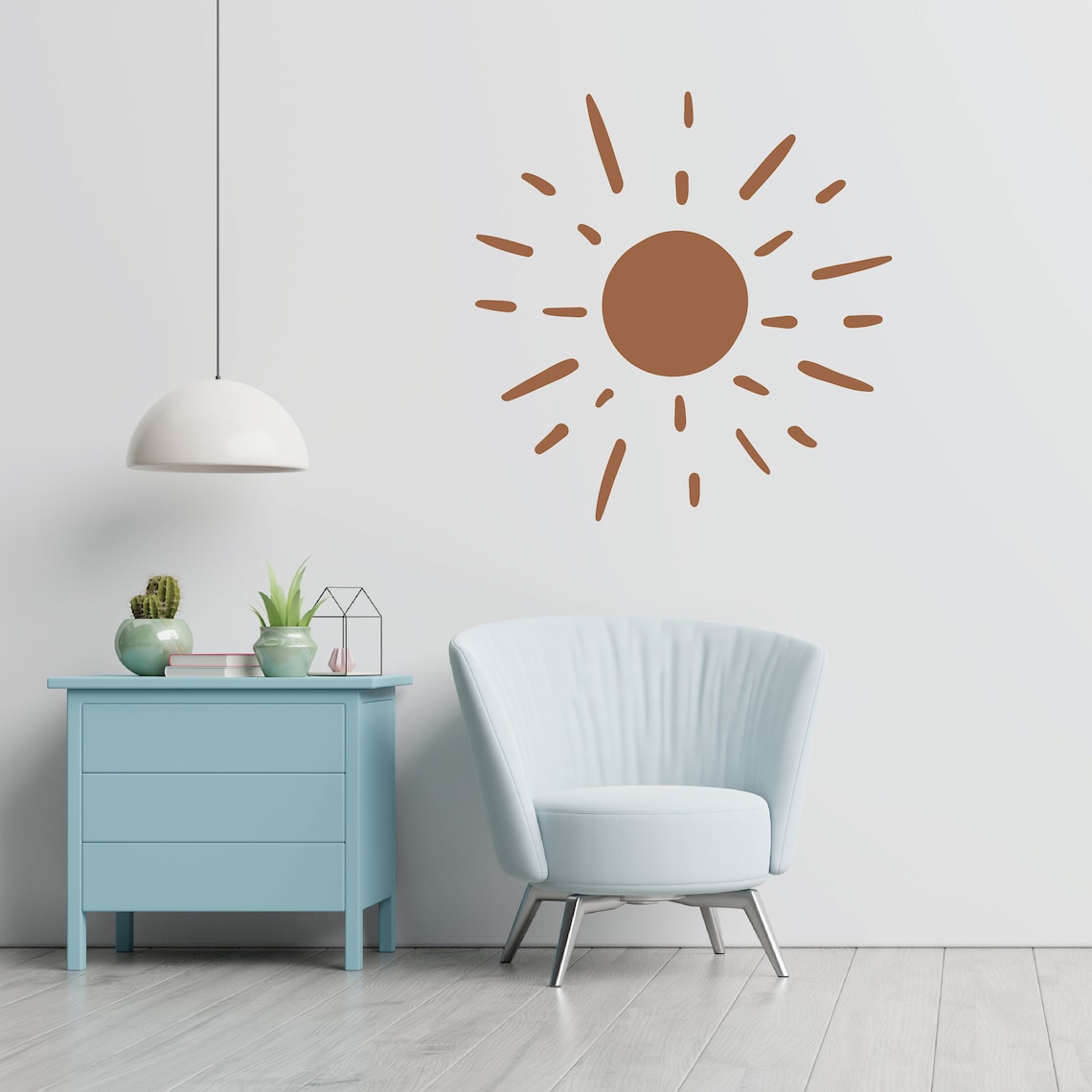 Boho Sun Wall Decal Boho Wall Art Wall Decor Scandinavian Etsy Australia