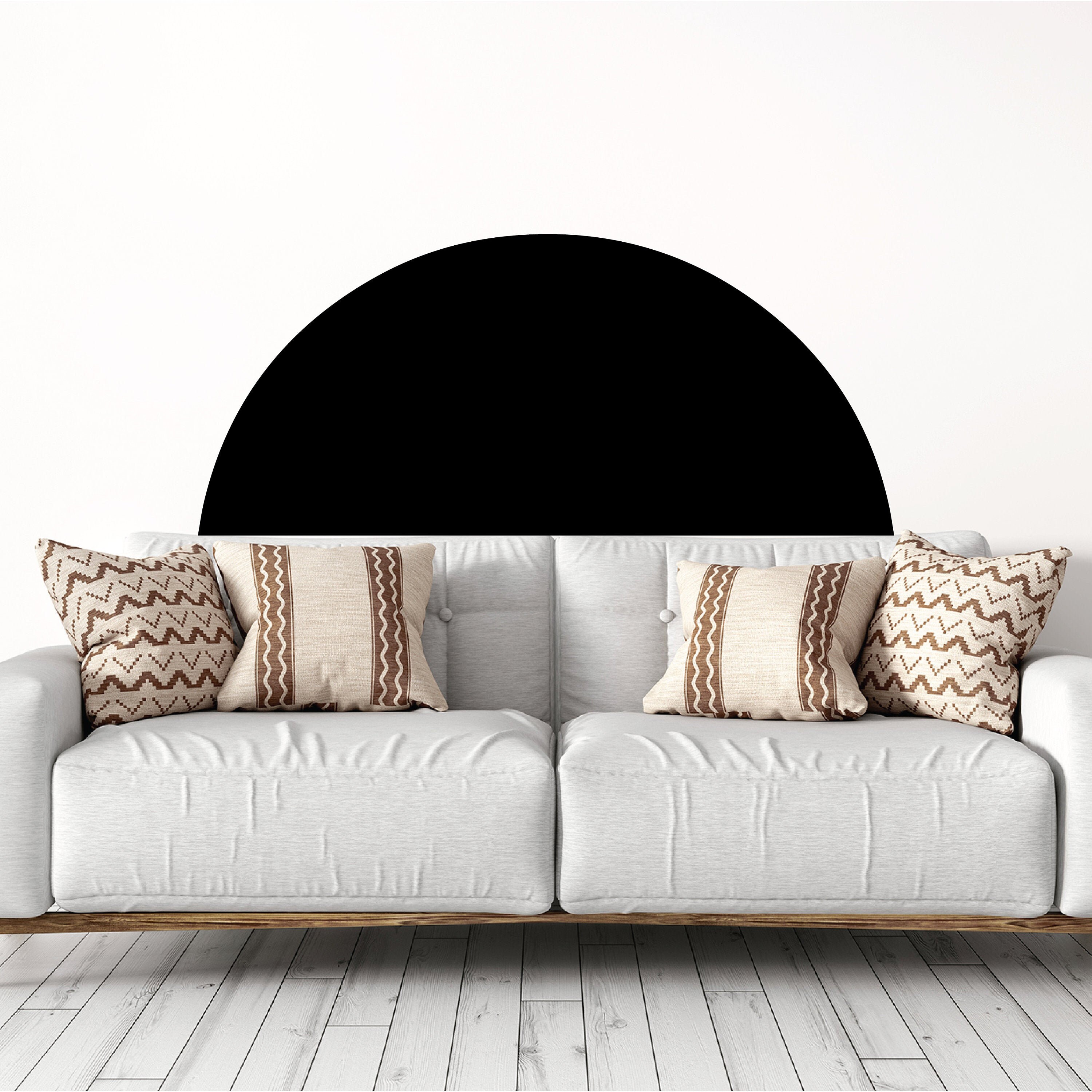Half Circle Wall Decal Abstract Wall Stickers Boho Decor Etsy UK