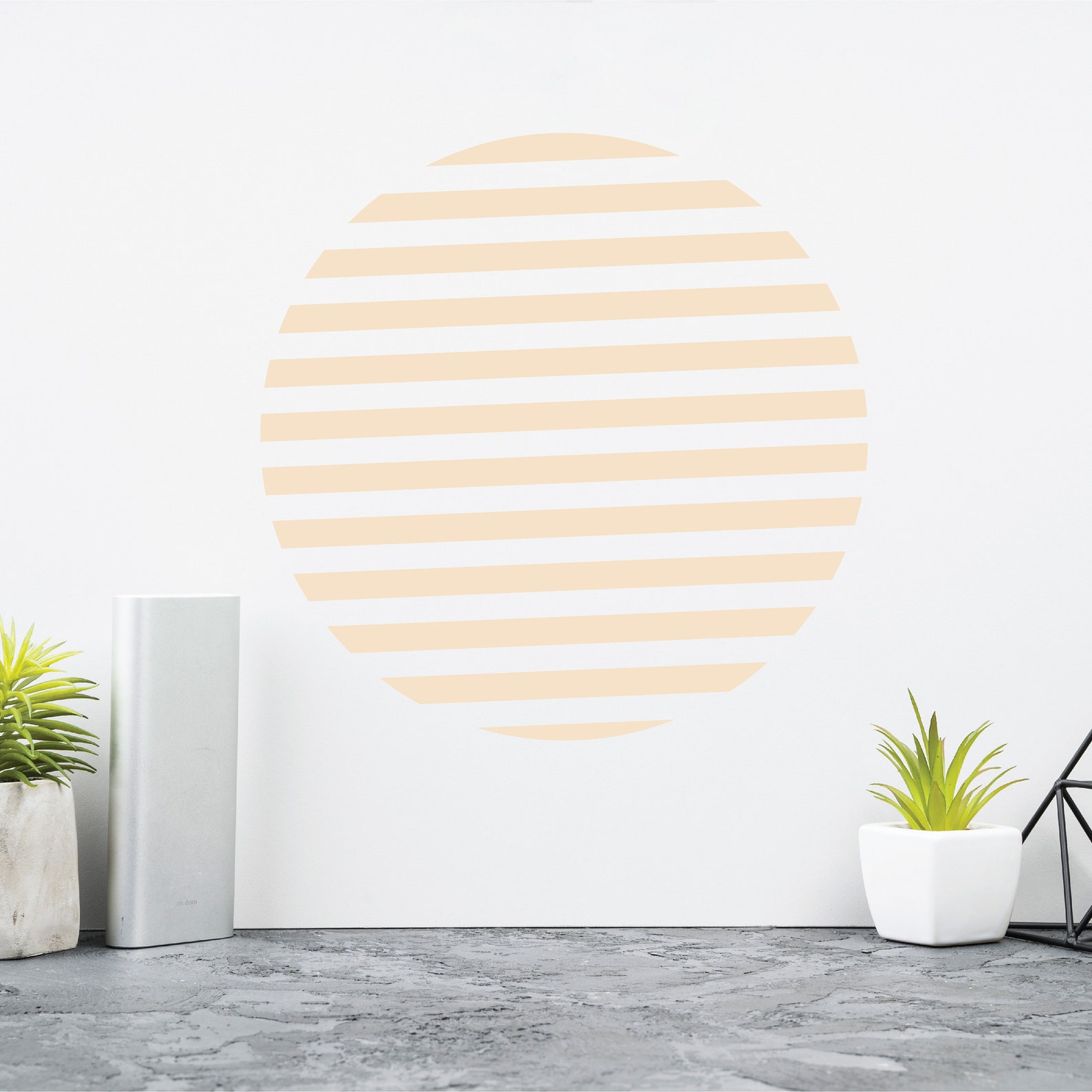 Circle line Wall Decals Abstract Wall Stickers Boho Decor Etsy