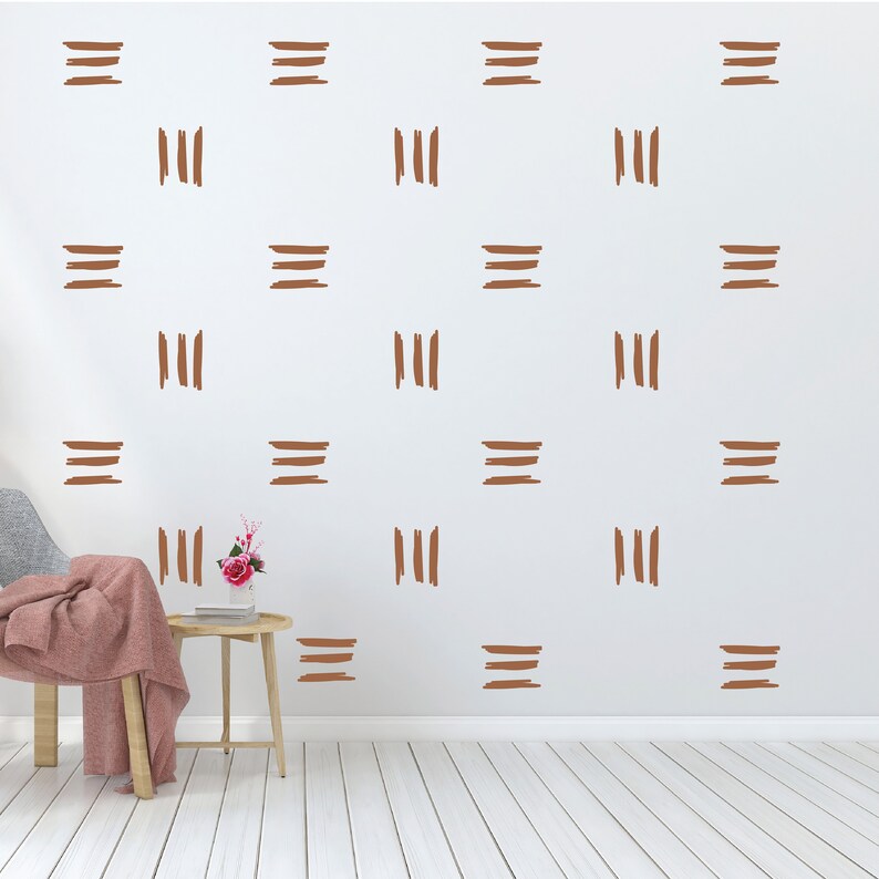 Line Wall Decals Abstract Wall Stickers Boho Nursery Decor Etsy
