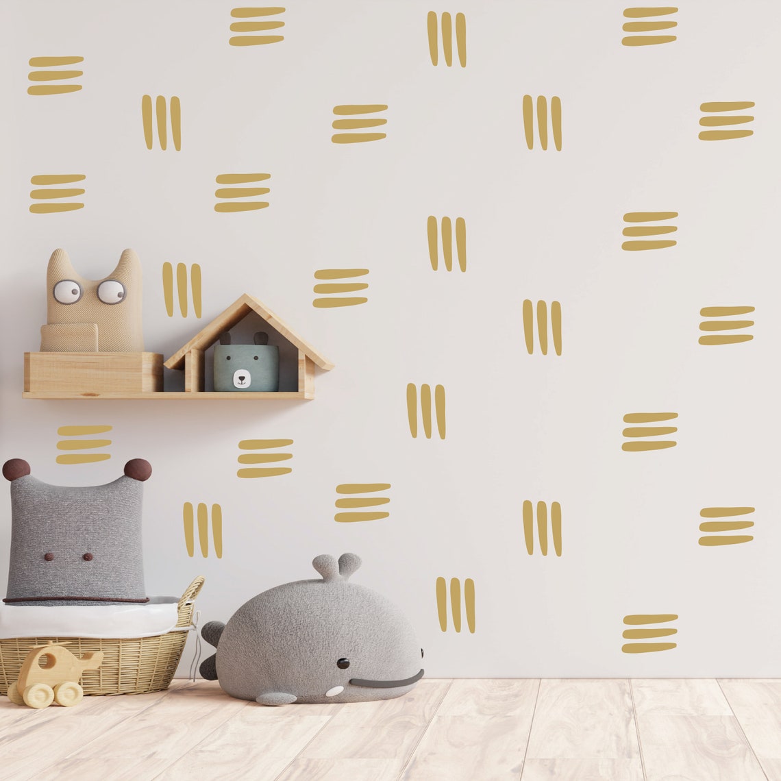 Line Wall Decals 3 Line Abstract Wall Stickers Boho Nursery Etsy