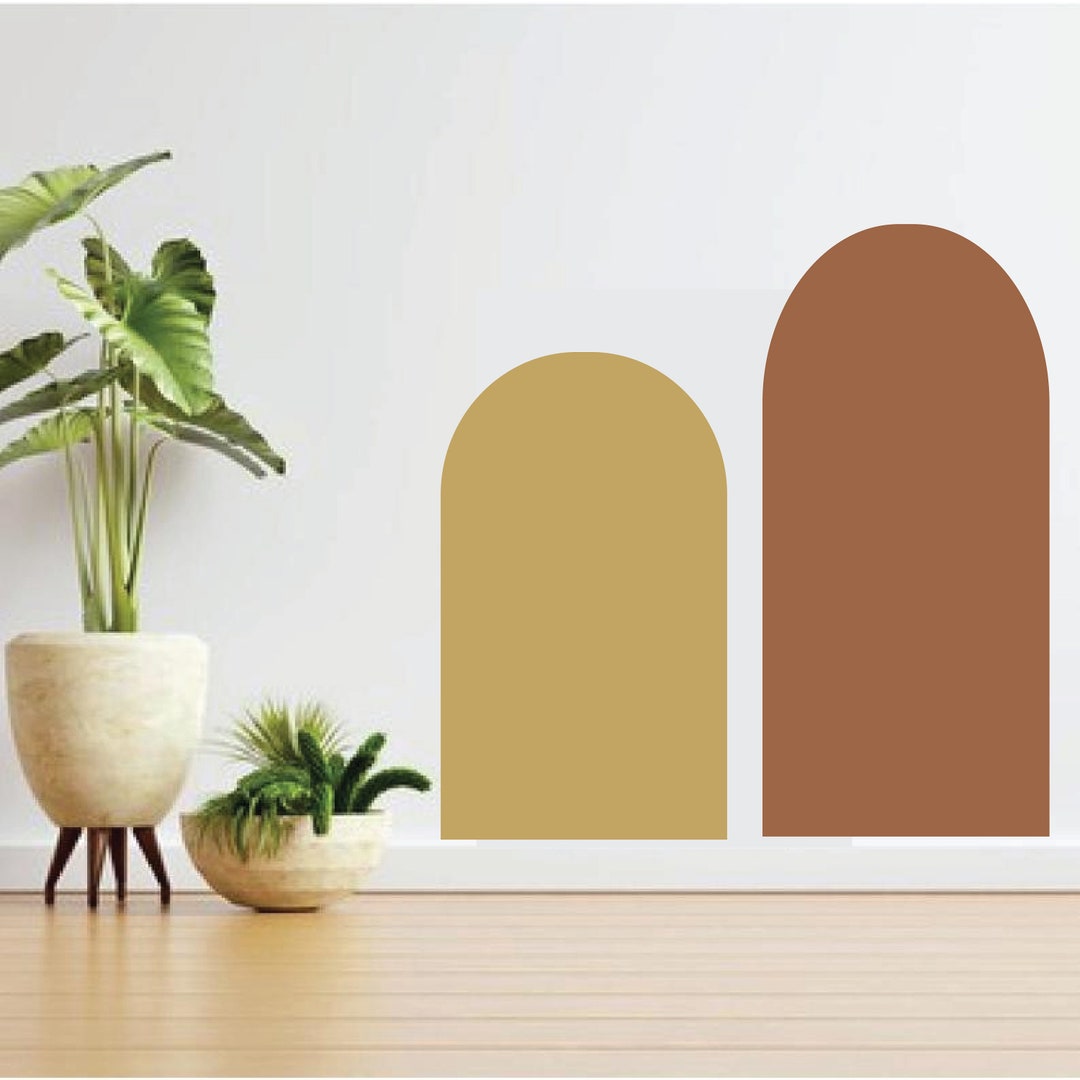 Double Modern Arch Wall Decal Abstract Wall Stickers Boho Etsy