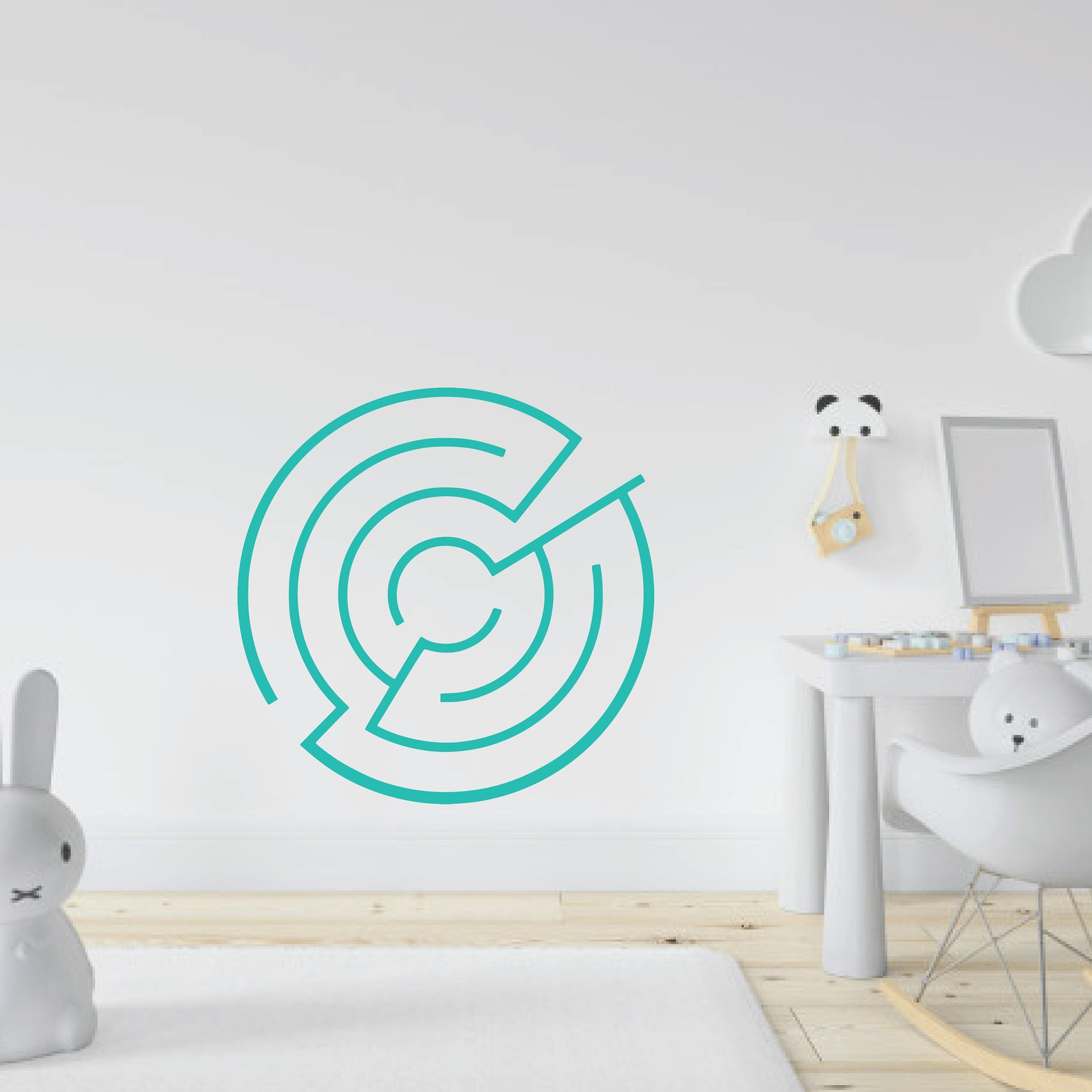 Educational Wall Decal Maze Wall Stickers Vinyl Nursery Decals Etsy