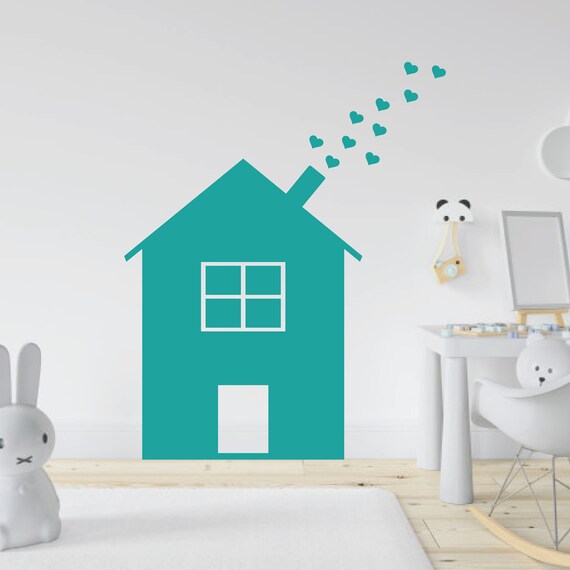 Kids House Wall Decals Scandinavian Wall Stickers Boho Etsy