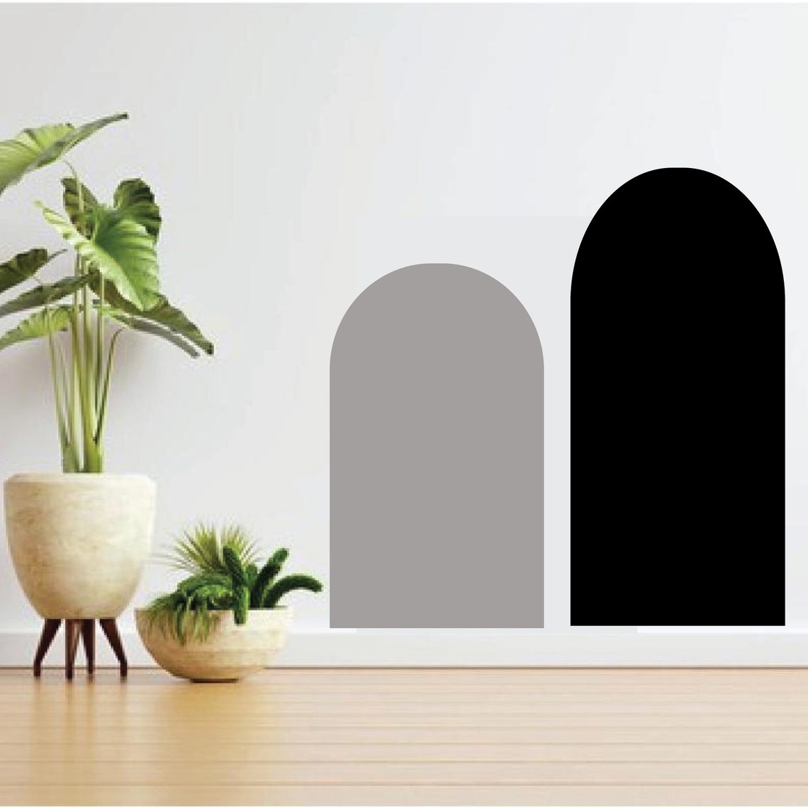 Double Modern Arch Wall Decal Abstract Wall Stickers Boho Etsy