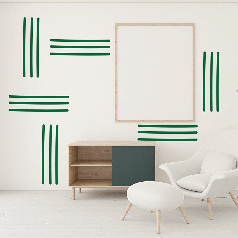 Line Wall Decals Abstract Wall Stickers Boho Nursery Decor Etsy