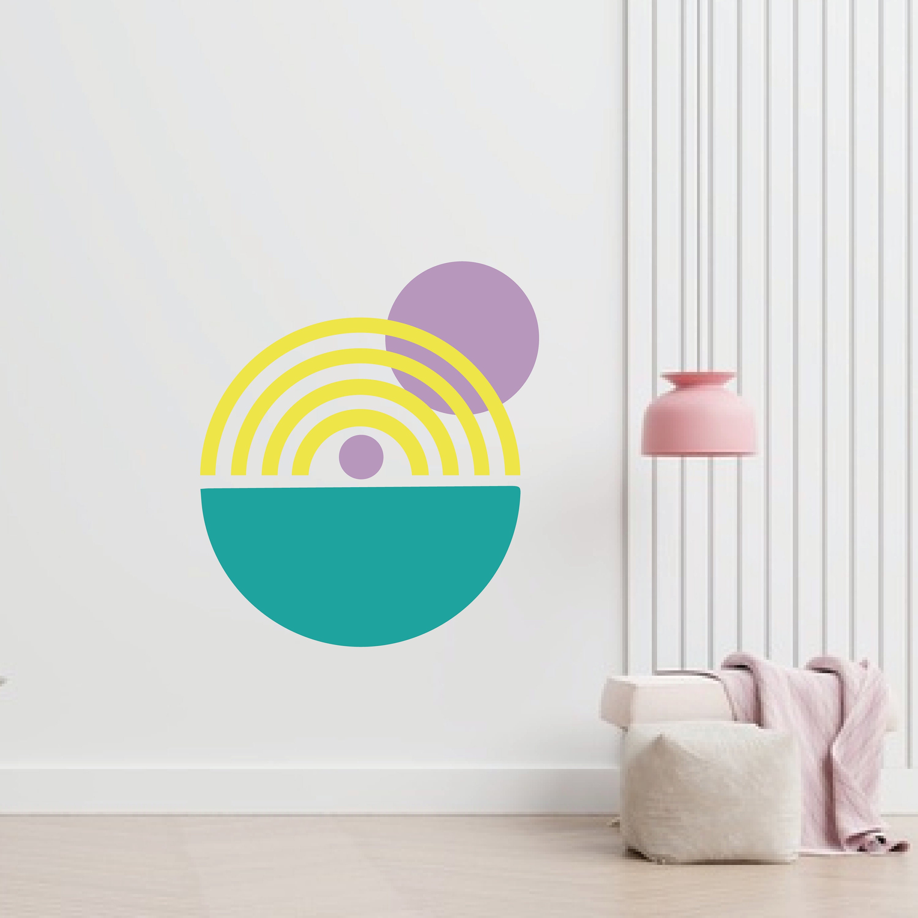Boho Arch Wall Decal Circle and Half Circle Wall Decals Etsy