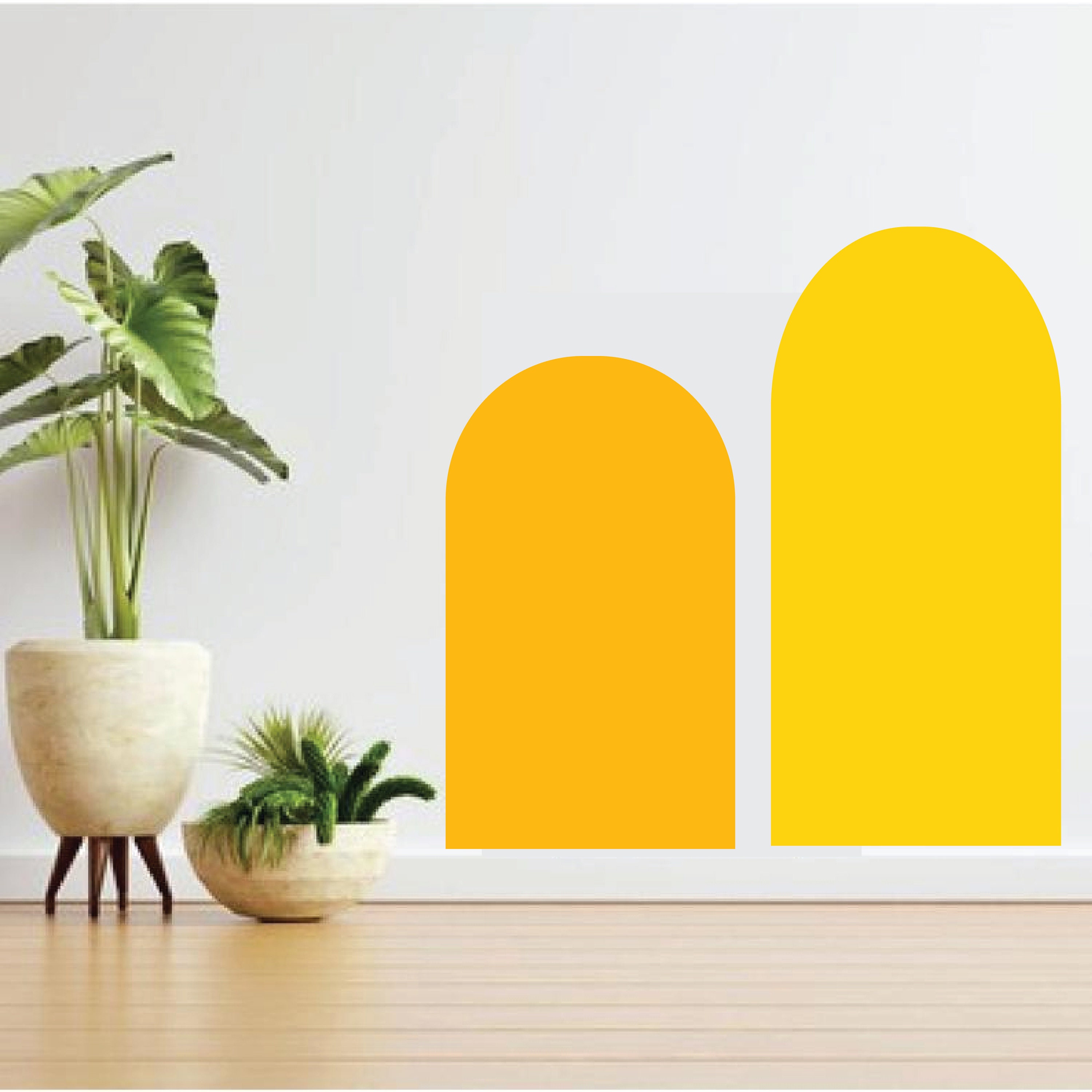 Double Modern Arch Wall Decal Abstract Wall Stickers Boho Etsy