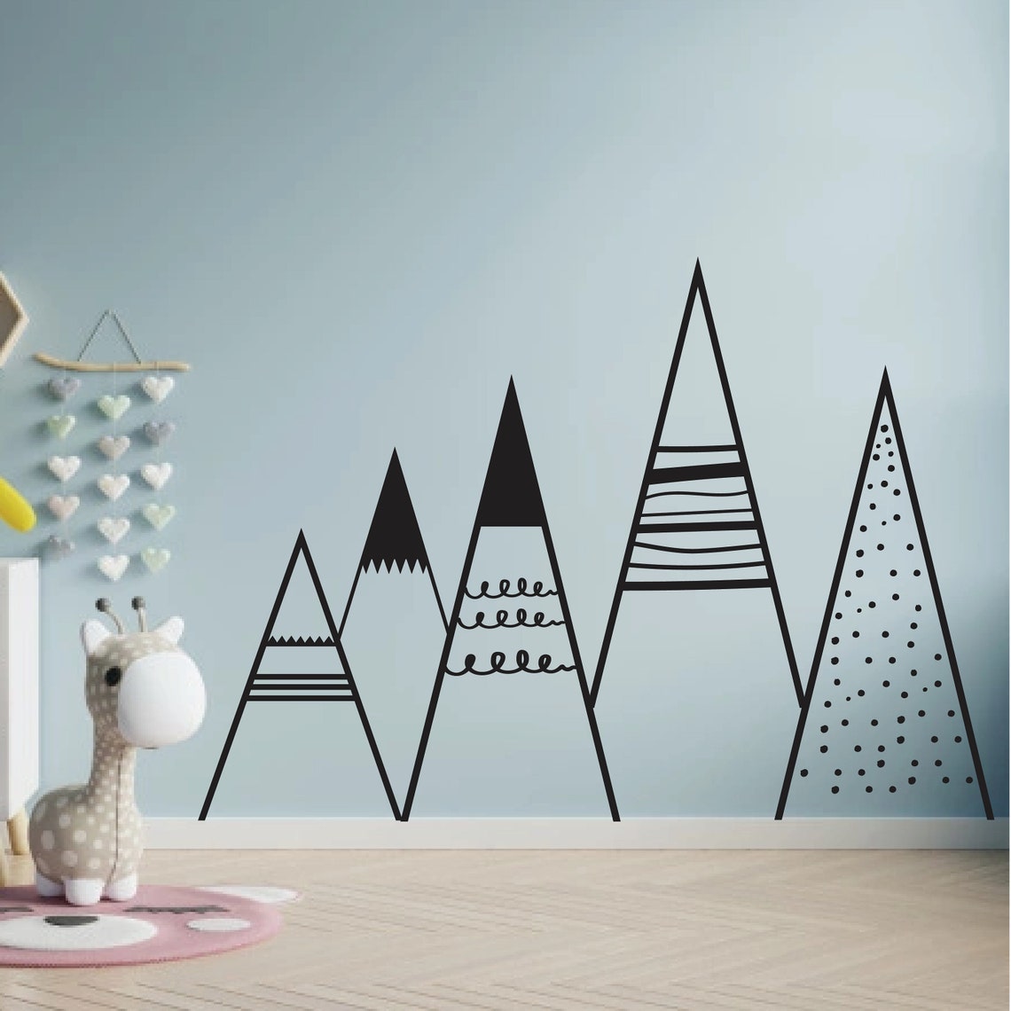 Mountain wall sticker Mountain Wall Decal Mountains Sticker Etsy