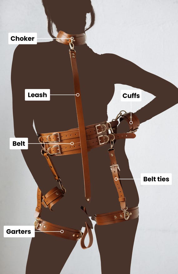 Garter Belt Cuffs, Bondage Harness, Thigh Harness Lingerie  display picture 1