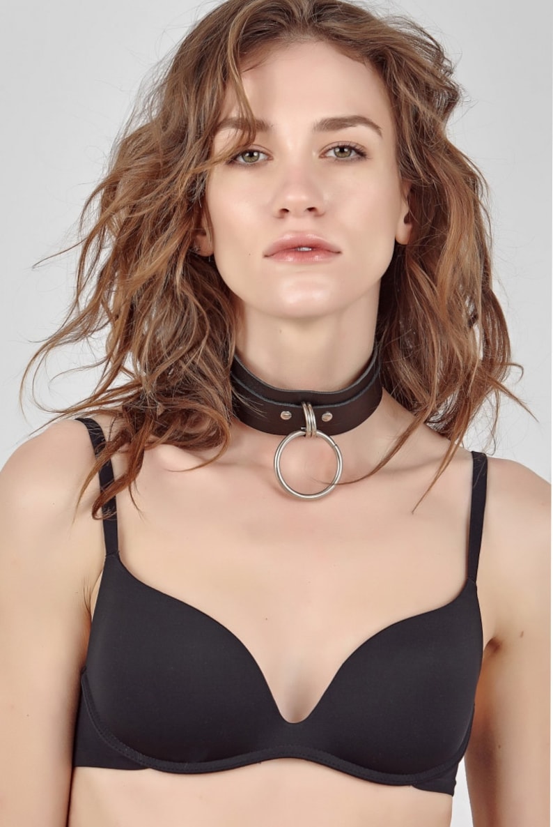 Collar with chain BDSM choker Slave collar for women Bdsm Etsy