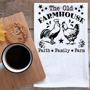 FLOUR SACK TOWELS Farmstyle Tea towels Custom tea towels Cotton tea towels Kitchen towels