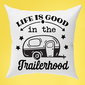 CAMPING THEME PILLOW Cover 100% Cotton Decorative Throw Pillow Case Square Cushion Cover Pillowcase Cover Only, No Insert 18&quot;x18 &quot;