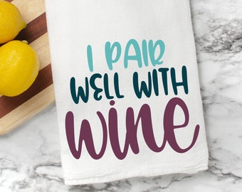 FLOUR SACK TOWELS Wine towels Custom tea towels Cotton tea towels Kitchen towels