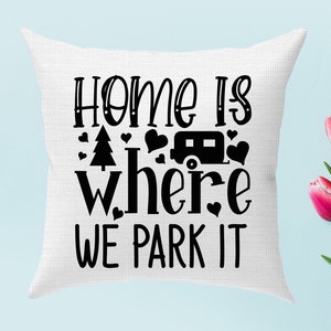 CAMPING THEME PILLOW Cover 100% Cotton Decorative Throw Pillow Case Square Cushion Cover Pillowcase Cover Only, No Insert 18&quot;x18 &quot;