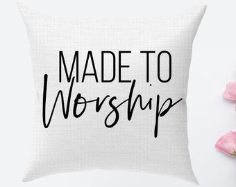 CHRISTIAN THEME PILLOW Cover Bible verse Cotton Decorative Throw Pillow Case Square Cushion Cover Pillowcase Cover Only, No Insert 18"x18 "