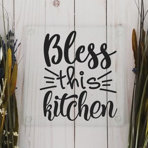 GLASS CUTTING BOARD Trivet 10 designs farm themed Farmhouse Country style Small Size