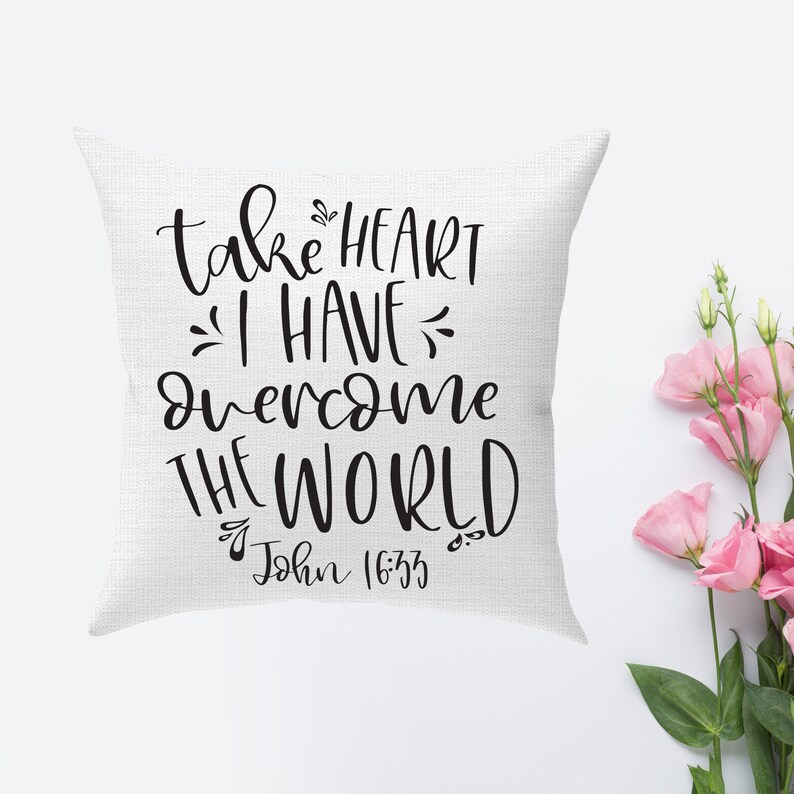 CHRISTIAN THEME PILLOW Cover Bible Verse Cotton Decorative Etsy