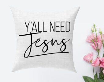 CHRISTIAN THEME PILLOW Cover Bible verse Cotton Decorative Throw Pillow Case Square Cushion Cover Pillowcase Cover Only, No Insert 18"x18 "