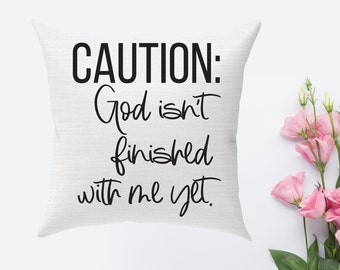 Christian Theme Pillow Cover, Bible Verse Throw Pillow Case, 18x18